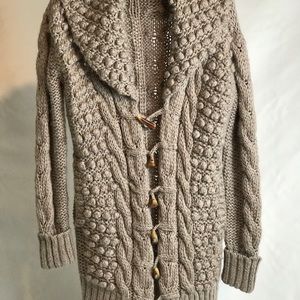 Hazel bubble knit  beige sweater